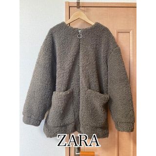 ザラ(ZARA)のZARA ボアコート モカ ブラウン 美品(ロングコート)