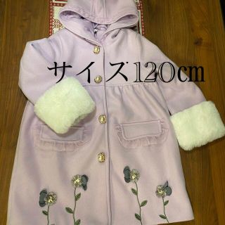 えみりん様専用☆キッズコート　紫　120㎝　女の子(コート)