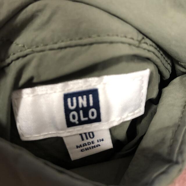 UNIQLO(ユニクロ)のユニクロキッズ　キルティングボアフリースリバーシブルジャケット　アウター　110 キッズ/ベビー/マタニティのキッズ服女の子用(90cm~)(ジャケット/上着)の商品写真