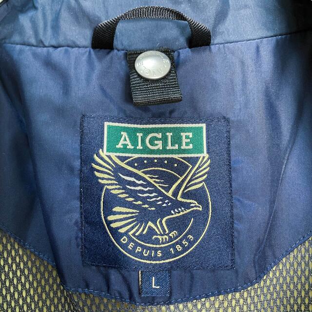 AIGLE(エーグル)の【入手困難】AIGLE/エーグル 旧タグ GORE-TEX ゴアテックス 青 L メンズのジャケット/アウター(マウンテンパーカー)の商品写真