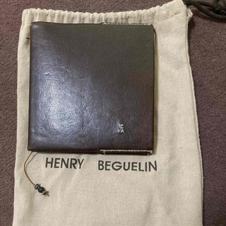 HENRY BEGUELIN - HENRY CUIR アンリークイール 財布 PHILANTHROPE 美 