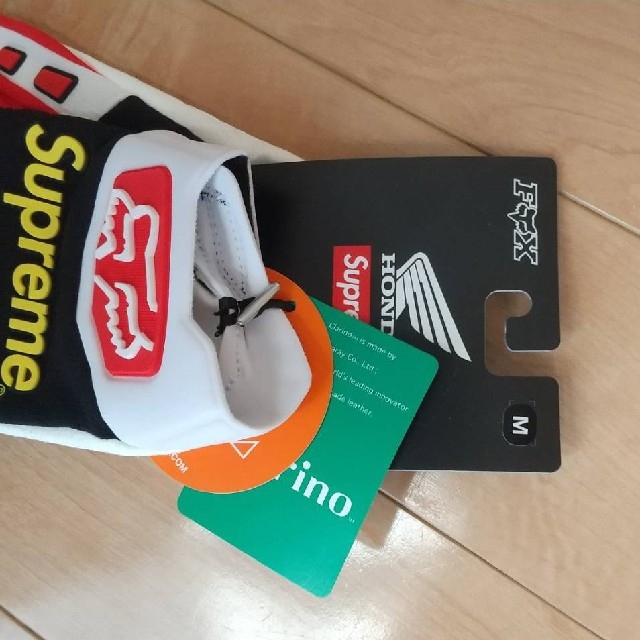 Supreme×HONDA×Racing Gloves ステッカー二枚付き 自動車/バイクのバイク(モトクロス用品)の商品写真