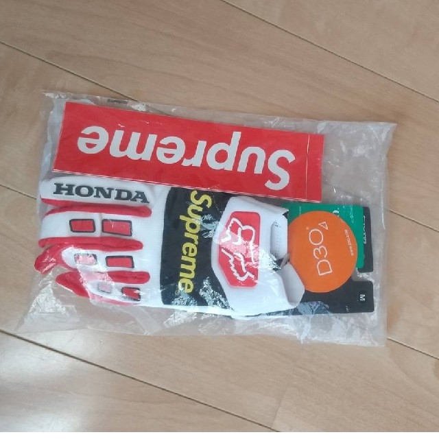 Supreme×HONDA×Racing Gloves ステッカー二枚付き 自動車/バイクのバイク(モトクロス用品)の商品写真