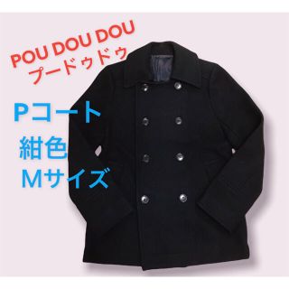 プードゥドゥ(POU DOU DOU)の【POU DOU DOU】レディースコート　ダブルボタン　ネイビー　Mサイズ(ピーコート)