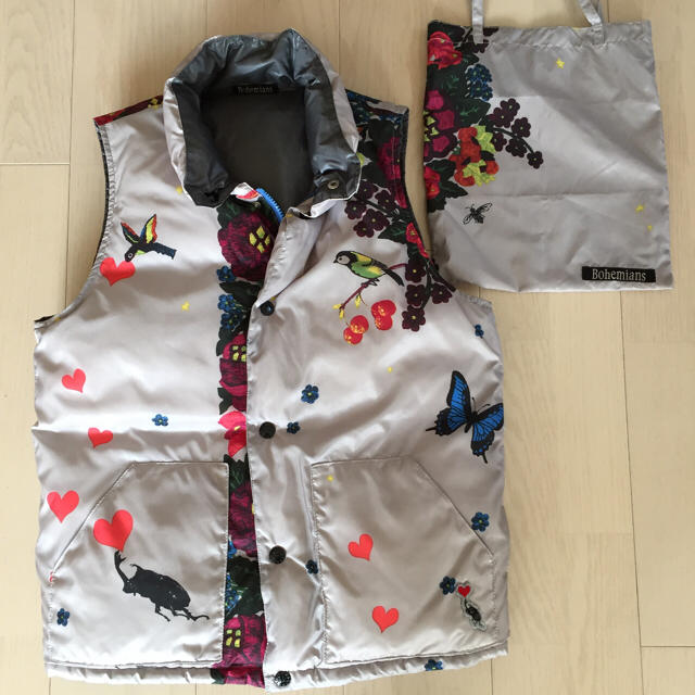 美品☆Bohemians ボヘミアンズ リバーシブルダウンベスト オマケ付き ...