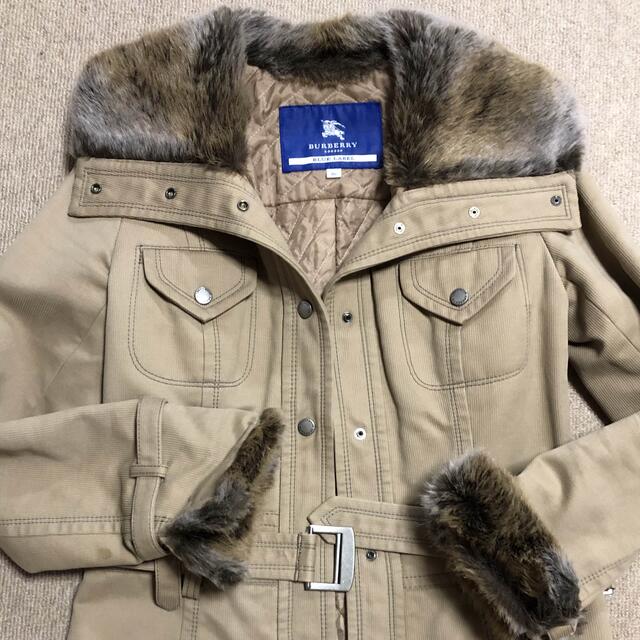 BURBERRY BLUE LABEL(バーバリーブルーレーベル)のBURBERRY BLUE LABEL  中綿 コーデュロイ コート　36 レディースのジャケット/アウター(トレンチコート)の商品写真