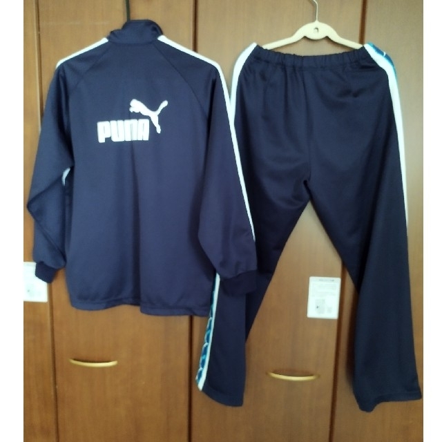 PUMA(プーマ)のプーマ　ジャージ上下　160cm　紺 キッズ/ベビー/マタニティのキッズ服男の子用(90cm~)(その他)の商品写真