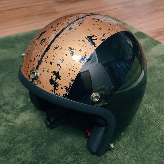 ジェットヘルメット　RIDEZ RIDEZヘルメット （ブラック/ゴールド）