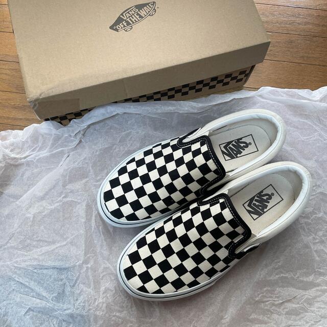 VANS(ヴァンズ)のVANS スニーカー スリッポン ブラック＆ホワイト メンズの靴/シューズ(スニーカー)の商品写真