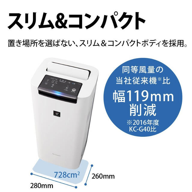 SHARP プラズマクラスター 加湿空気清浄機 KI-JS40-W SHARP プラズマクラスター 加湿空気清浄機 KI-JS40-W
