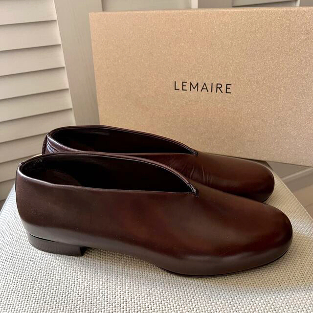 LEMAIRE(ルメール)のLEMAIRE ルメール レザー フラットシューズ レディースの靴/シューズ(スリッポン/モカシン)の商品写真