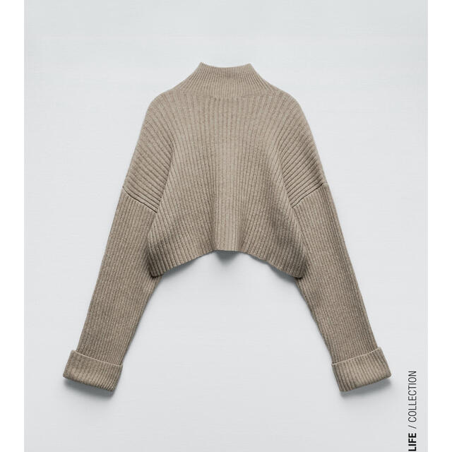 ZARA(ザラ)の【完売/新品】ZARA リブ編みハイネックセーター　S レディースのトップス(ニット/セーター)の商品写真