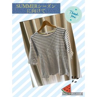 トップス　5分袖(Tシャツ/カットソー(半袖/袖なし))