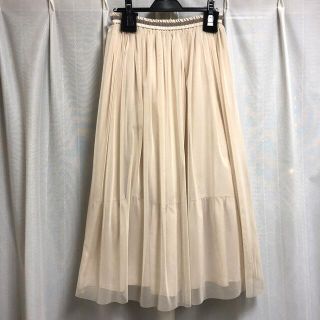 アンタイトル(UNTITLED)の美品☆ ロングチュールスカート(ロングスカート)