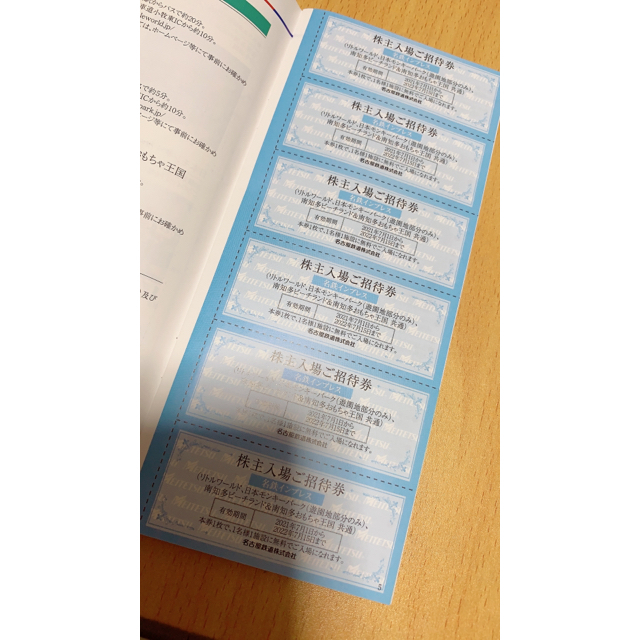 名鉄株主優待　名鉄インプレス　６枚 チケットの施設利用券(遊園地/テーマパーク)の商品写真