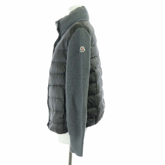 MONCLER - モンクレール ダウン カーディガン ニット切替 スタンド
