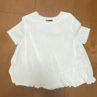 ザラ(ZARA)の1度使用のみ　ZARA  バルーン　Tシャツ　Aライン  M(Tシャツ(半袖/袖なし))