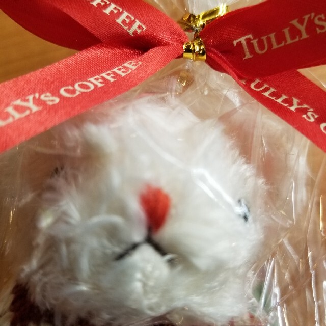 TULLY'S COFFEE(タリーズコーヒー)のタリーズベアフル　ホリデーボーダーニット エンタメ/ホビーのおもちゃ/ぬいぐるみ(キャラクターグッズ)の商品写真