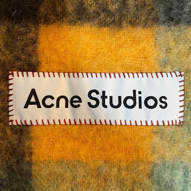 ACNE(アクネ)の※あんころもちさま専用※ acne マルチチェック柄マフラー レディースのファッション小物(マフラー/ショール)の商品写真