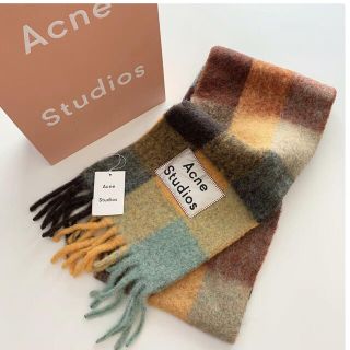 アクネ(ACNE)の※あんころもちさま専用※ acne マルチチェック柄マフラー(マフラー/ショール)