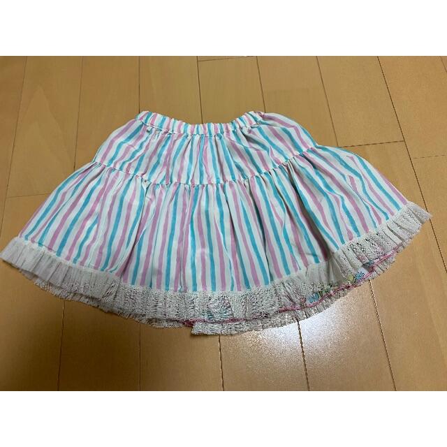 新品 kp 90cm 半袖Tシャツ リバーシブルスカート ワンピース キッズ