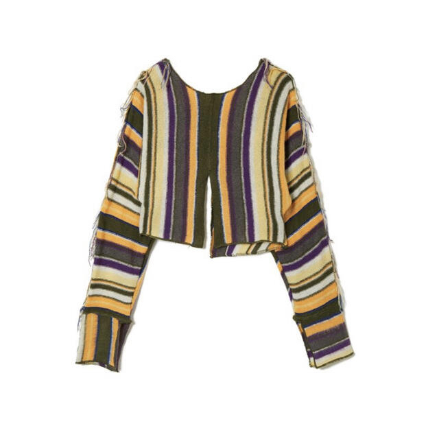 PERVERZE Color Stripe Knit Sweater 1