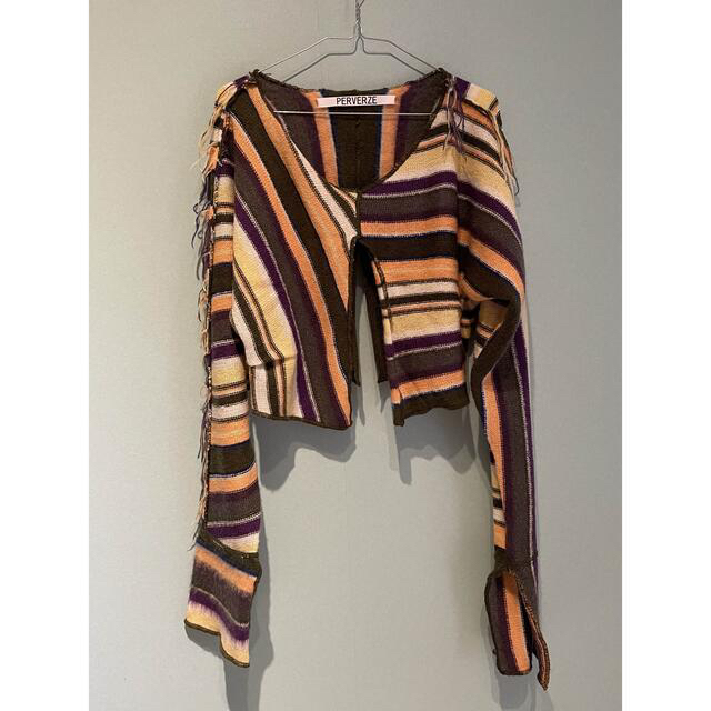 PERVERZE Color Stripe Knit Sweater 5