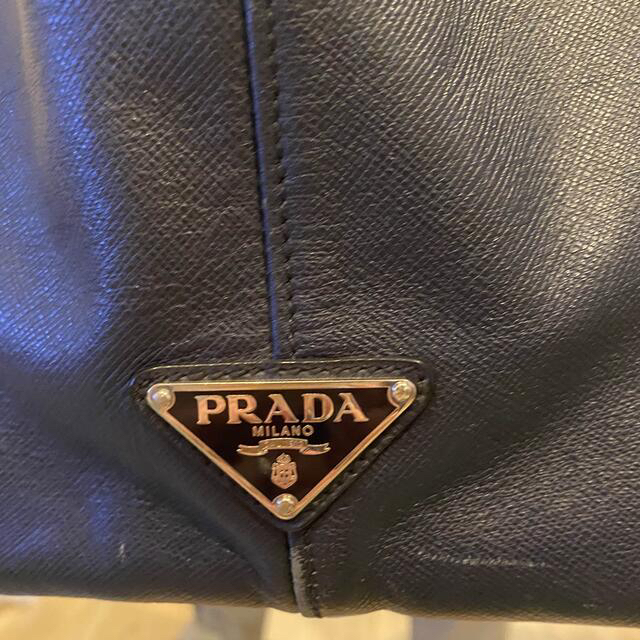 プラダ PRADA バッグ ネイビー 紺 本革