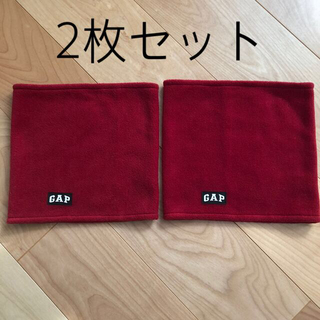 ギャップ(GAP)の2枚セット GAP ネックウォーマー レッド(マフラー/ストール)