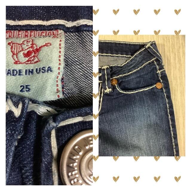 True Religion(トゥルーレリジョン)の本日お値下げ！高級デニムジーンズ★ トゥルーレリジョン ★25 レディースのパンツ(デニム/ジーンズ)の商品写真