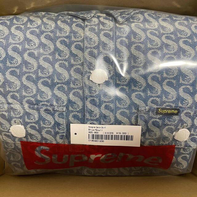 Supreme Monogram Denim Shirt Sサイズ Blue