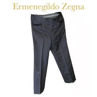 エルメネジルドゼニア(Ermenegildo Zegna)のエルメネジルドゼニア　シルクスキン生地　カジュアルスラックスパンツ　ブラウン(スラックス)