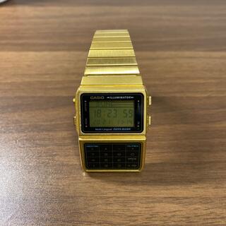 カシオ(CASIO)のCASIO データバンク　ゴールド(腕時計(デジタル))