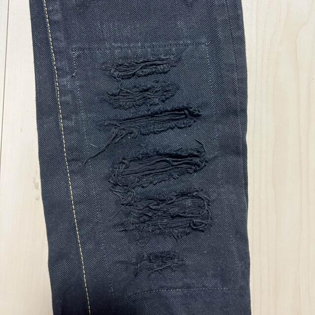 Levi's(リーバイス)のリーバイスレッド ダメージ加工 ブラック スキニー デニムパンツ メンズのパンツ(デニム/ジーンズ)の商品写真