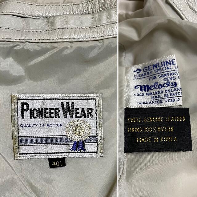 Pioneer(パイオニア)の80s PIONEER WEAR  Leather Jacket Size 40 メンズのジャケット/アウター(レザージャケット)の商品写真