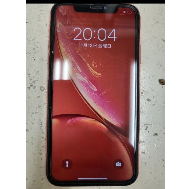 iPhone(アイフォーン)のiPhone XR コーラル 128 GB 訳あり品 スマホ/家電/カメラのスマートフォン/携帯電話(スマートフォン本体)の商品写真