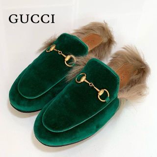 Gucci ミッキー Disney ファー付きサンダル 22cm プリンスタウン