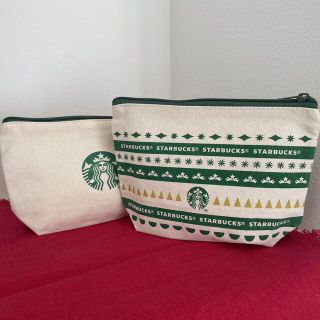 スターバックスコーヒー(Starbucks Coffee)のスターバックス　ホリデー★ポーチ2点SET(ポーチ)