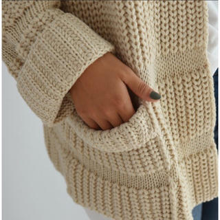 Lowgauge knit cardigan(カーディガン)