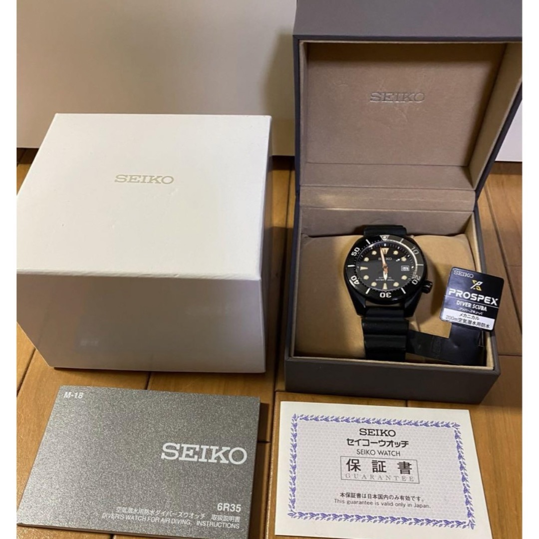 SEIKO(セイコー)の限定モデル SEIKO オールブラック プロスペックスダイバースキューバ 自動巻 メンズの時計(腕時計(アナログ))の商品写真