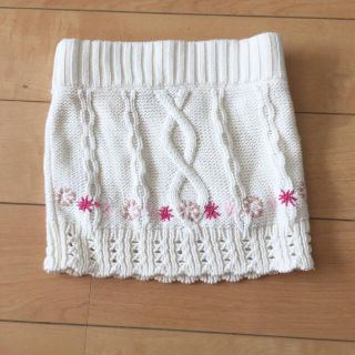 ベビーギャップ(babyGAP)の未使用品BabyGAP刺繍ニットスカート(スカート)