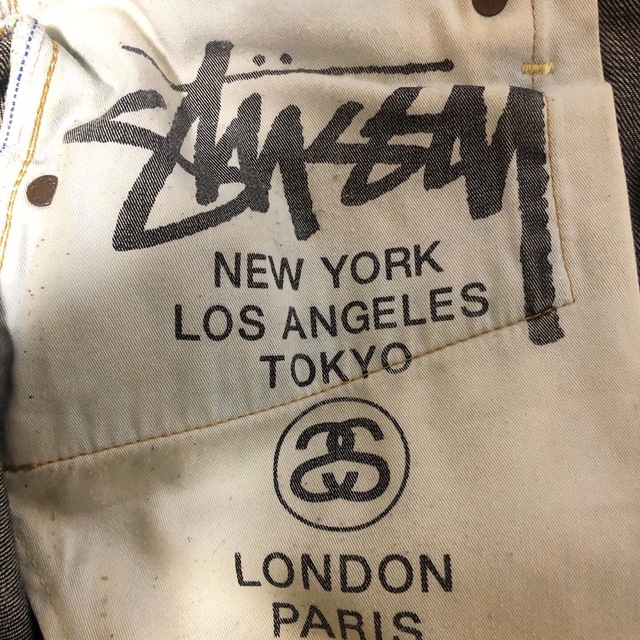 STUSSY(ステューシー)の日本製 STUSSY ×リーバイス SS505 クラッシュ& ワッペン ジーンズ メンズのパンツ(デニム/ジーンズ)の商品写真