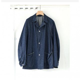 コモリ(COMOLI)の新品 COMOLI デニム ワークジャケット Navy サイズ3 21AW(カバーオール)