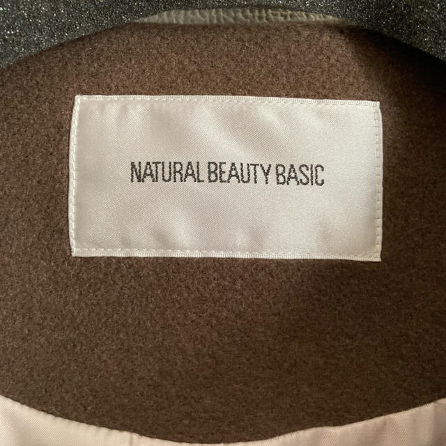 NATURAL BEAUTY BASIC(ナチュラルビューティーベーシック)のナチュラルビューティーベーシック　ノーカラー　コート レディースのジャケット/アウター(ノーカラージャケット)の商品写真