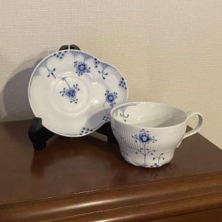 ロイヤルコペンハーゲン(ROYAL COPENHAGEN)のロイヤルコペンハーゲン　ブルーエレメンツ　カップ＆ソーサー　1客(食器)