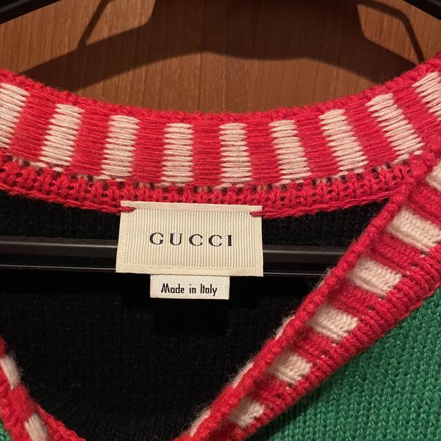 Gucci(グッチ)のgucciニットワンピース キッズ/ベビー/マタニティのキッズ服女の子用(90cm~)(ワンピース)の商品写真