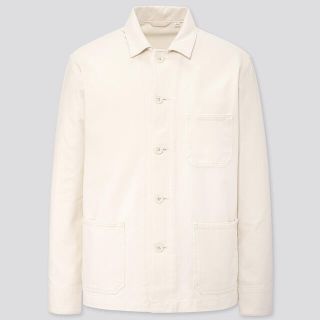 ユニクロ(UNIQLO)のウォッシュジャージーワークジャケット(ノーカラージャケット)