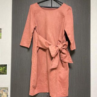 ストロベリーフィールズ(STRAWBERRY-FIELDS)の【美品】ストロベリーフィールド　ワンピース　ピンク色(ひざ丈ワンピース)