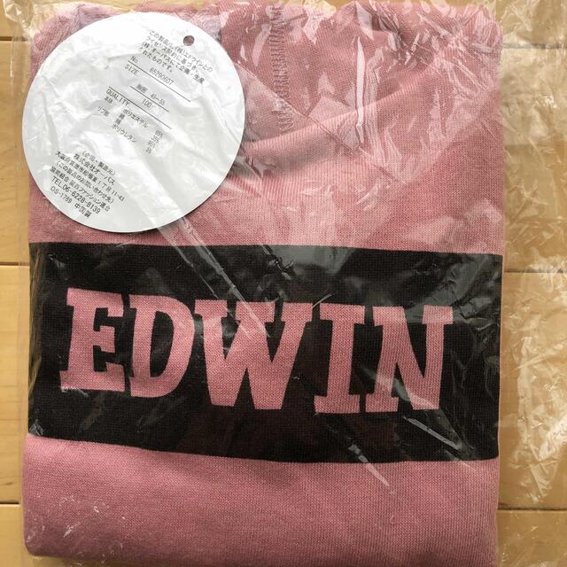 EDWIN(エドウィン)の新品未使用　EDWIN パーカー　子供服　100cm 1枚 キッズ/ベビー/マタニティのキッズ服女の子用(90cm~)(ジャケット/上着)の商品写真