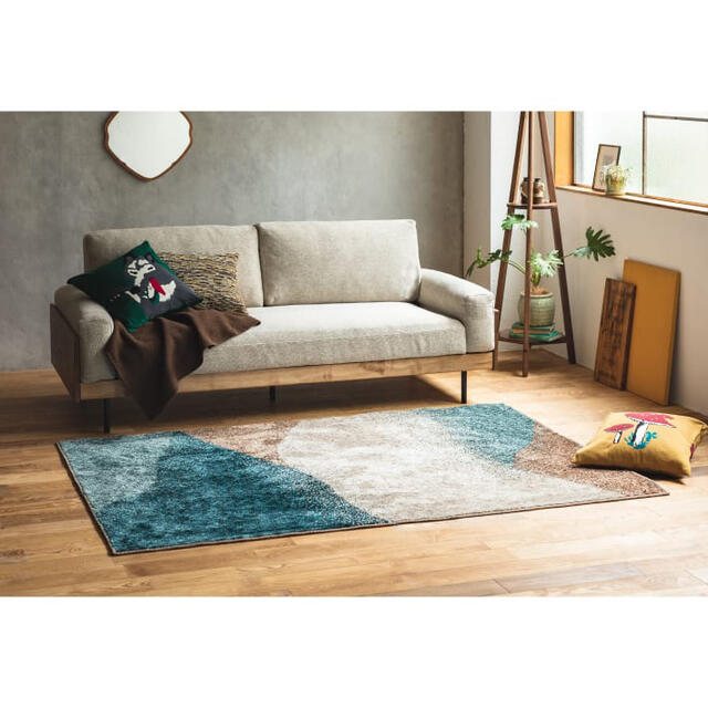 unico(ウニコ)の〘美品〙unico｜ラグ｜140×200cm インテリア/住まい/日用品のラグ/カーペット/マット(ラグ)の商品写真